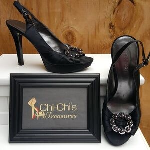 NINE WEST SATIN HEELS